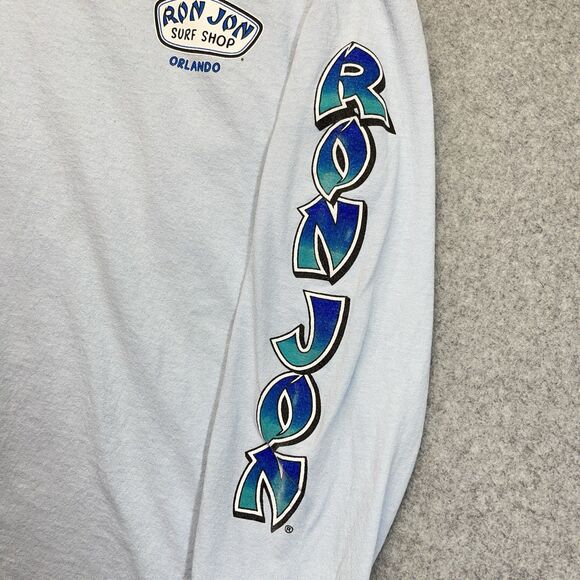 Ron Jon Surf Shop Orlando Long Sleeve T-Shirt Men’s M Light Blue Graphic Tee - Picture 5 of 12